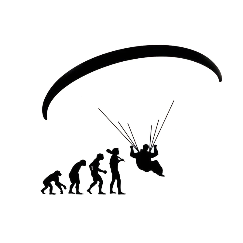 15 9*13 2 см модные человеческие эволюции Paragliding автомобильные мультипликационные