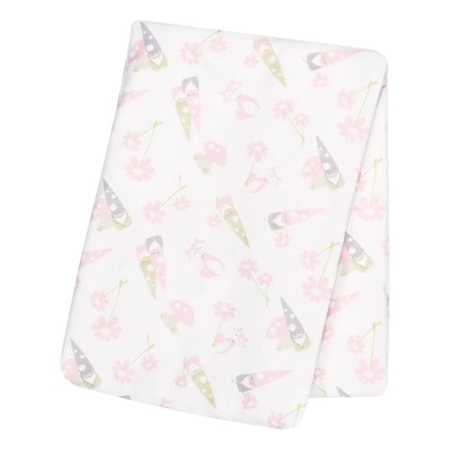 Trend Lab 101511 Garden Gnomes Flannel Swaddle Blanket