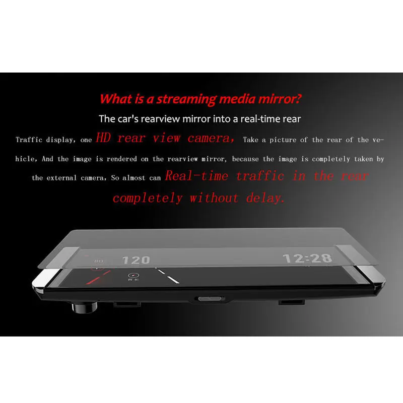 JADO D800 Car Dvr Stream Rearview Mirror Camera LDWS GPS Track 10 IPS Touch Screen Full HD 1080P Car Dvrs Recorder Dash cam