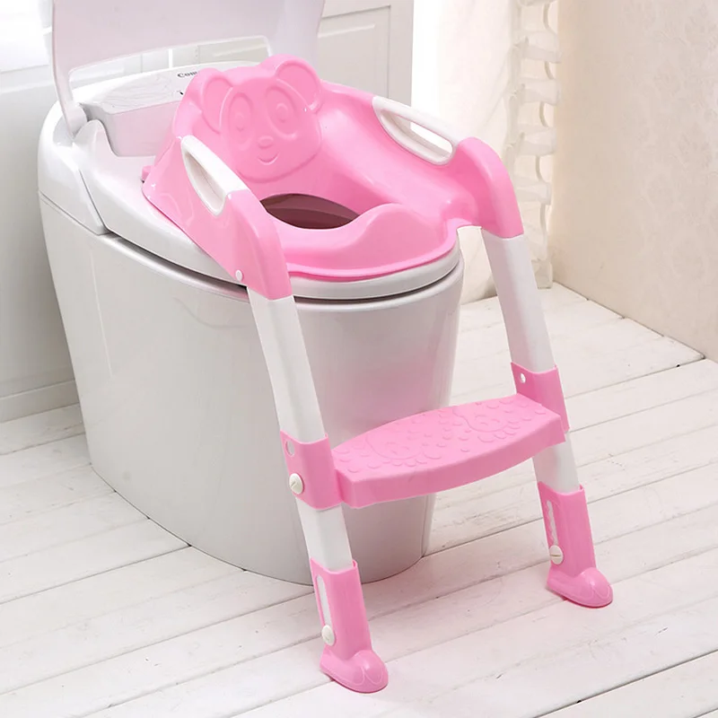 

2019 New Baby Potty Training Seat Children's Potty Baby Toilet Seat With Adjustable Ladder Infant Toilet Training Folding Seat