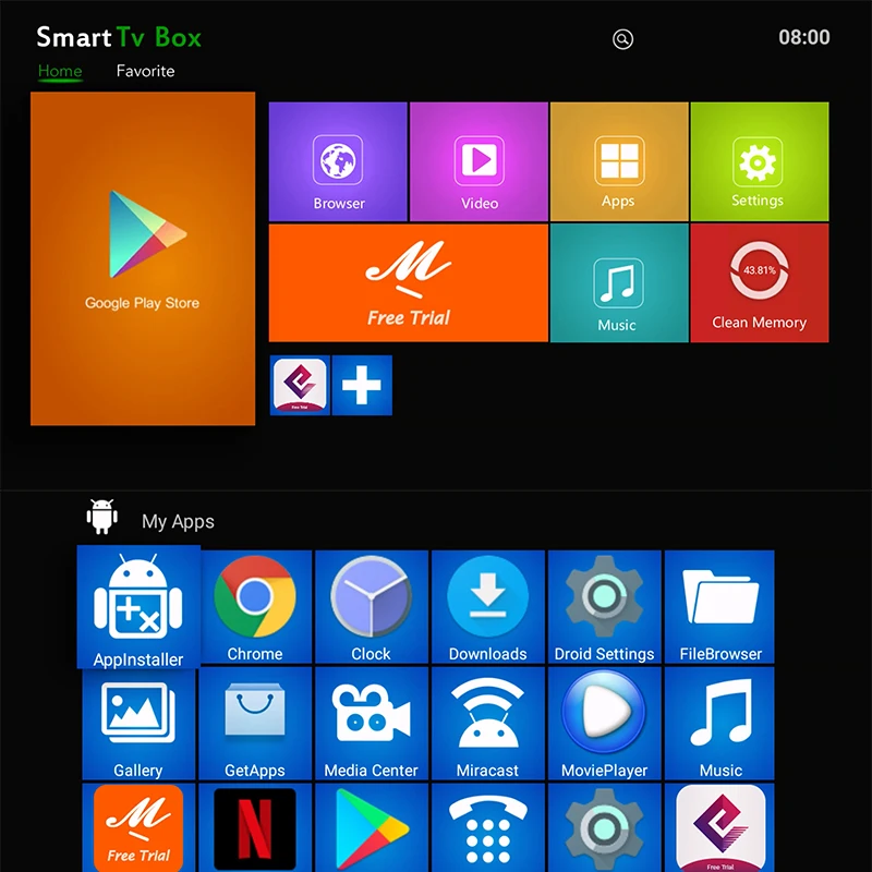 ТВ приставка V96Pro ОС Android 7 1 2 Гб 16 Smart TV Amlogic S905w четырехъядерный 64 разрядный BOX