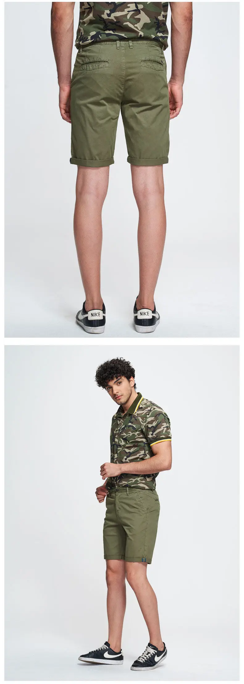 Casual Cotton Shorts Male Summer Quality Solid Travel Shorts Cargo Men Short Sprots Washed Pants Fashion Chinese Clothing Dress 05