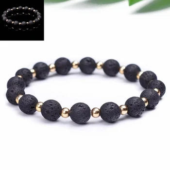 

2018 Natural Stone Bead Couple Bracelet Bohemian Marble Stone Beads Bracelet For Women men Tassel Bangles Bracelet Femme Jewelry