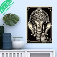 1 Шт. Ганеша Индия Бог Будда HD Печатных Холст Wall Art Плакаты и Принты Плакат Живопись Оформление