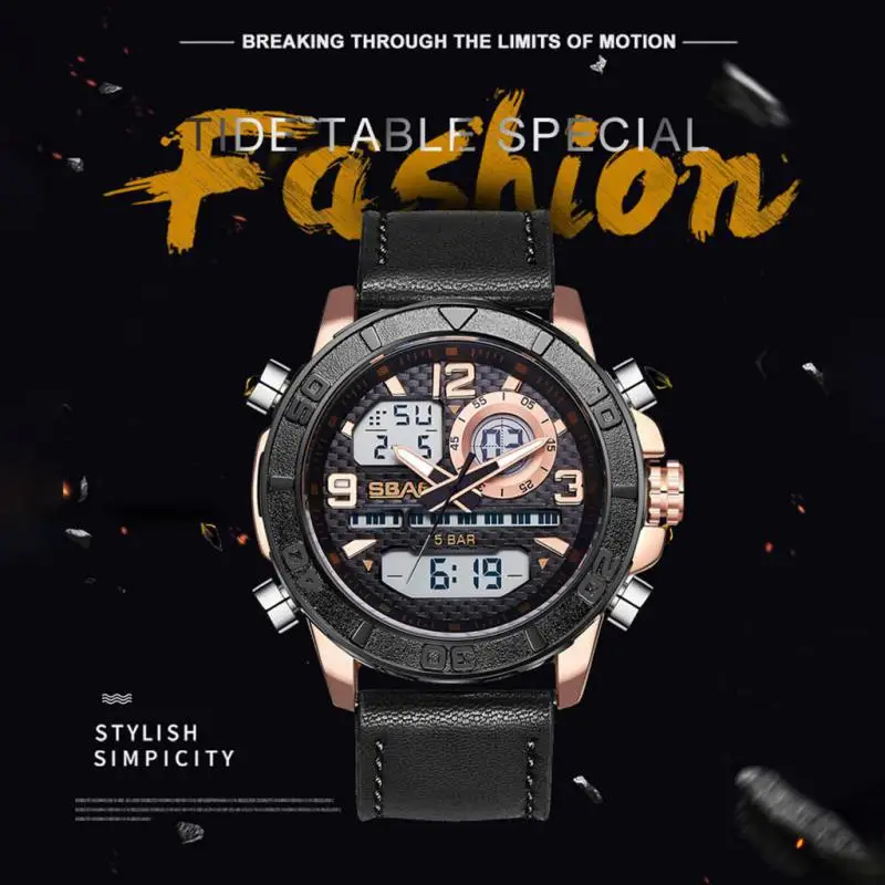 

Men's outdoor sports Watch waterproof rotating outer disk multi-function electronic watches Military LED Digital lectronic watch