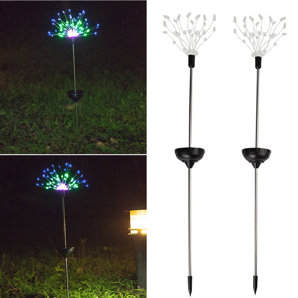 

90LED Solar Power Garden Light Christmas Lights Outdoor Fireworks LED Lawn Garden Yard Decor Solar Path Light Luz ao ar livre429