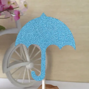 

16pcs Free Shipping umbrella toppers picks cupcake topper baby shower supplies child kids birthday party cake baking party deco