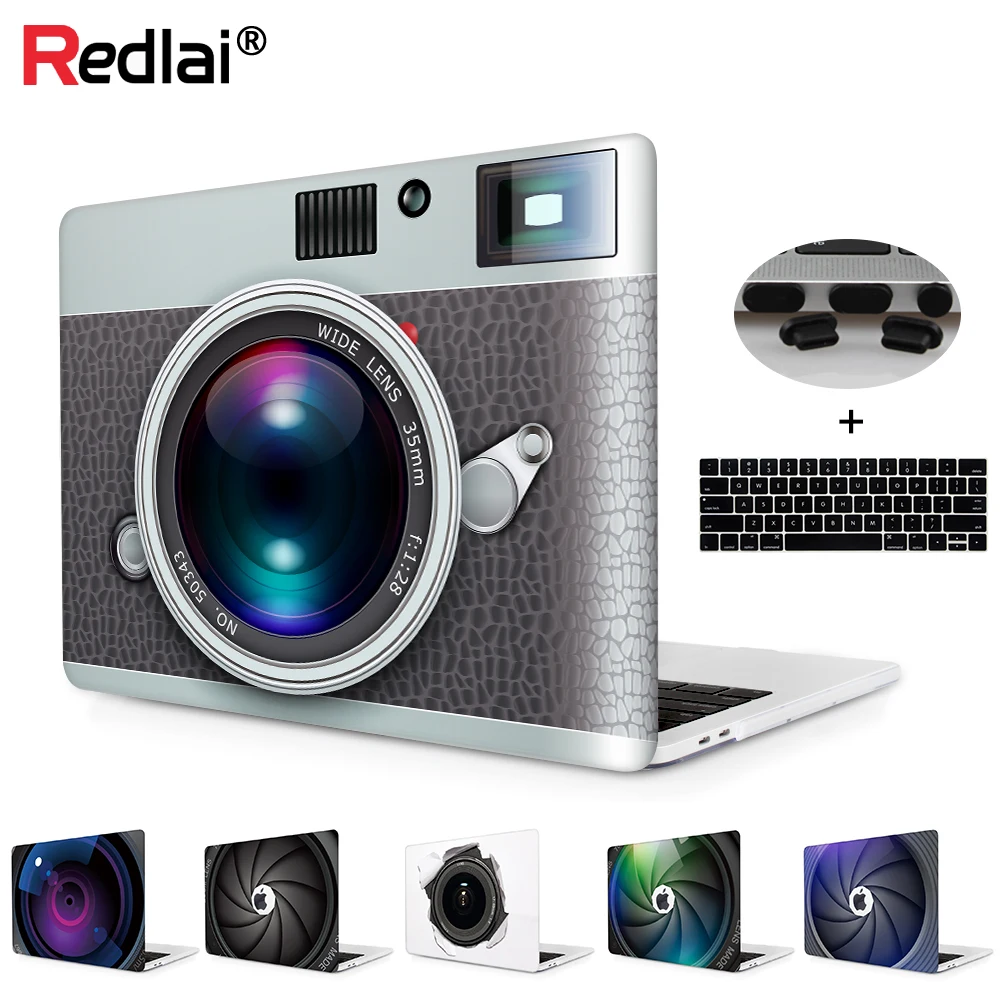 

Fasion camera pattern print case for macbook pro 13 a1706 pro 15 a1707 touchbar case laptop case for macbook pro 13 retian a1708