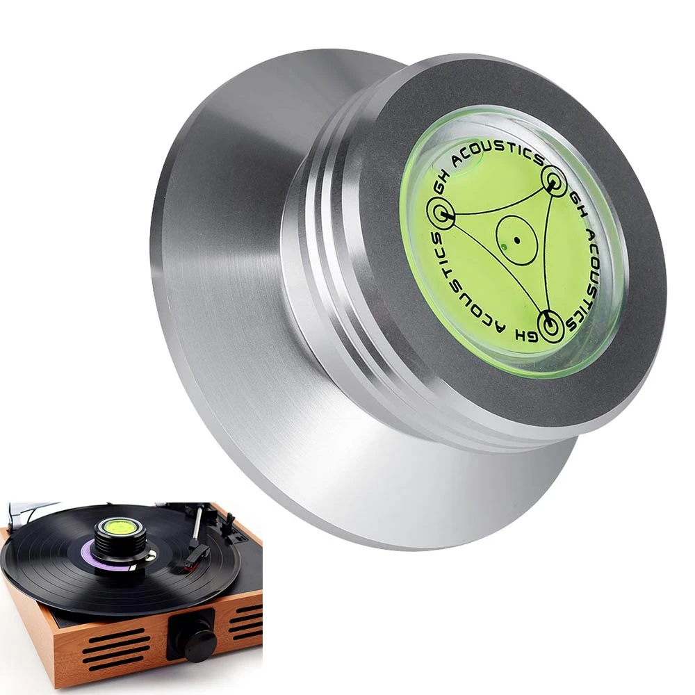 Durable Portable Aluminum Disc Stabilizer for Maintaining Stability Record for Vibration Balanced red LP Disc Stabilizer