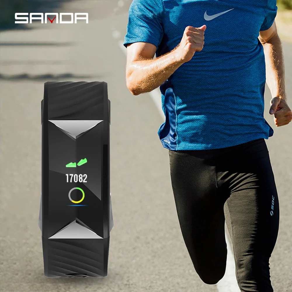 SANDA smart watch men's Bluetooth for Android iOS Smartwatch Sport digital watch heart rate sphygmomanometer fitness tracker