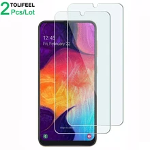 2 шт. защитное закаленное стекло на экран для Samsung Galaxy A10 A20 A30 A40 A50 A60 A70 A90 M10 M20 M30 защита для экрана Защитная стеклянная пленка