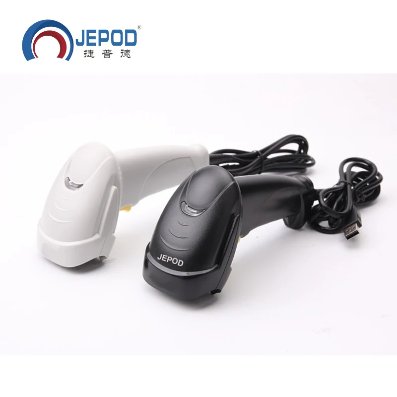 Scanner de Código de Barras a Laser Leitor de Código de Barras Portátil com Fio Scanner de Código de Barras Leitor de Códigos de 1d Freeship Atacado Handheld Usb Jp-k11 11.9