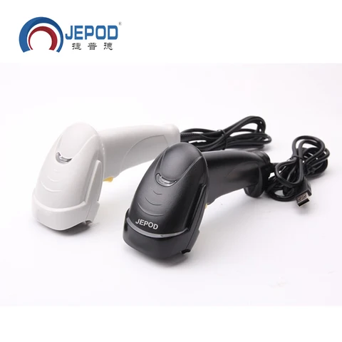 Scanner de Código de Barras a Laser Leitor de Código de Barras Portátil com Fio Scanner de Código de Barras Leitor de Códigos de 1d Freeship Atacado Handheld Usb Jp-k11 11.9
