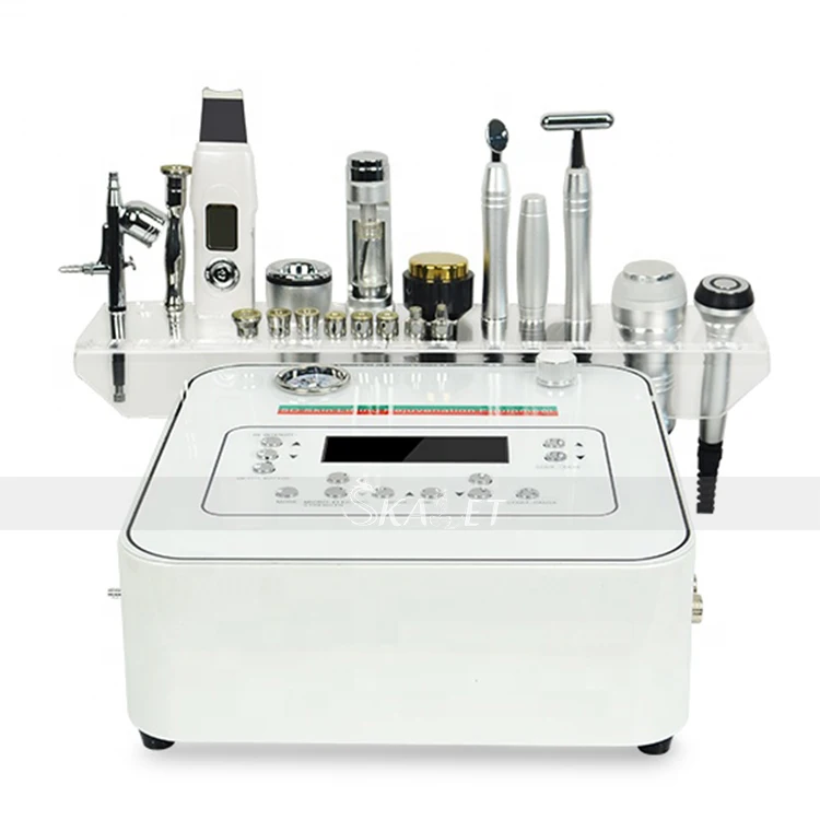 

Microdermabrasion of diamond microcurrent face lifting machine / professional beauty mesotherapy device rf facial