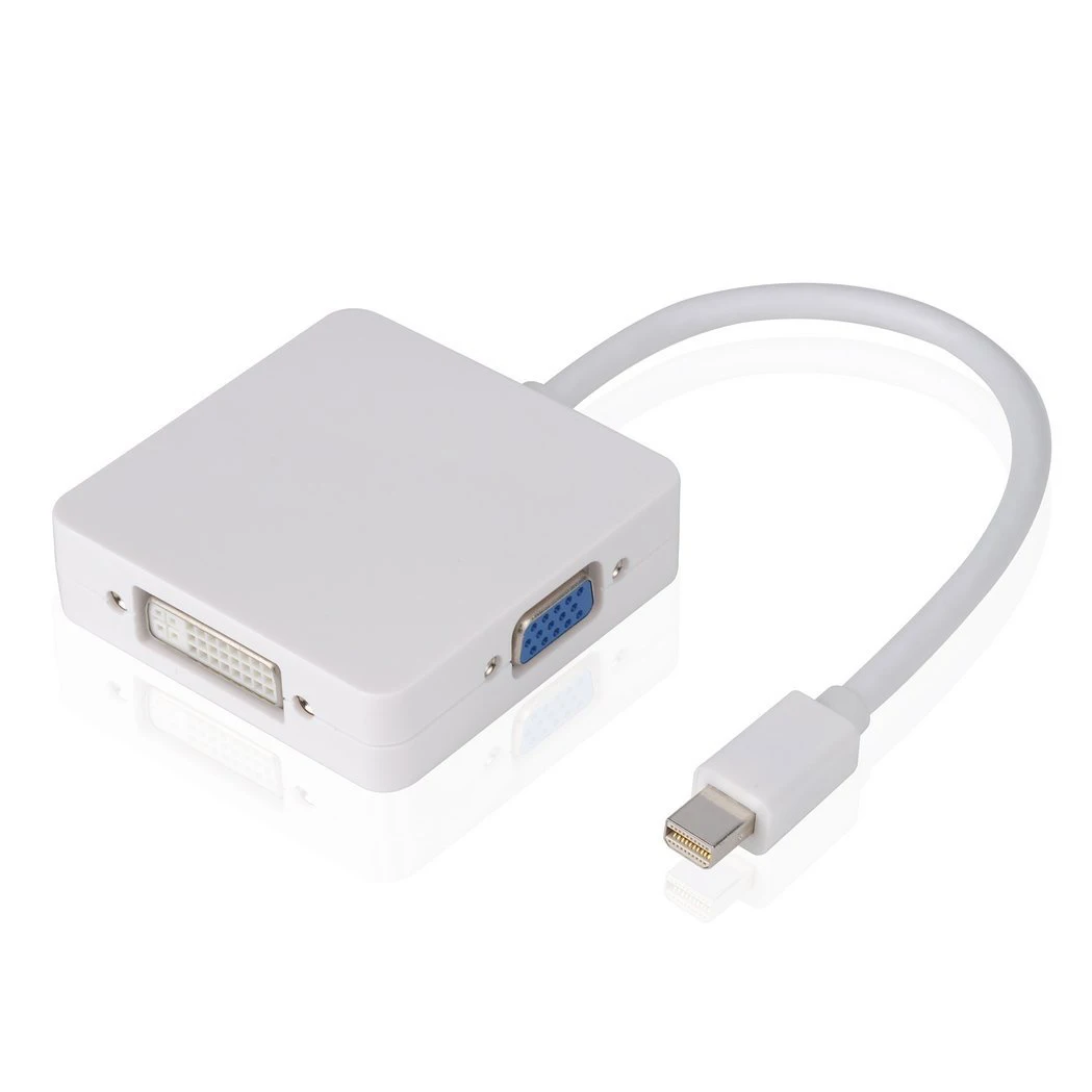 3 в 1 Mini display port Thunderbolt to HDMI/DVI/VGA display port кабель-адаптер для Mac Book Air, Mac Pro Book, i 3 в 1 Mini display port Thunderbolt to HDMI/DVI/VGA display port кабель-адаптер для Mac Book Air, Mac Pro Book, i