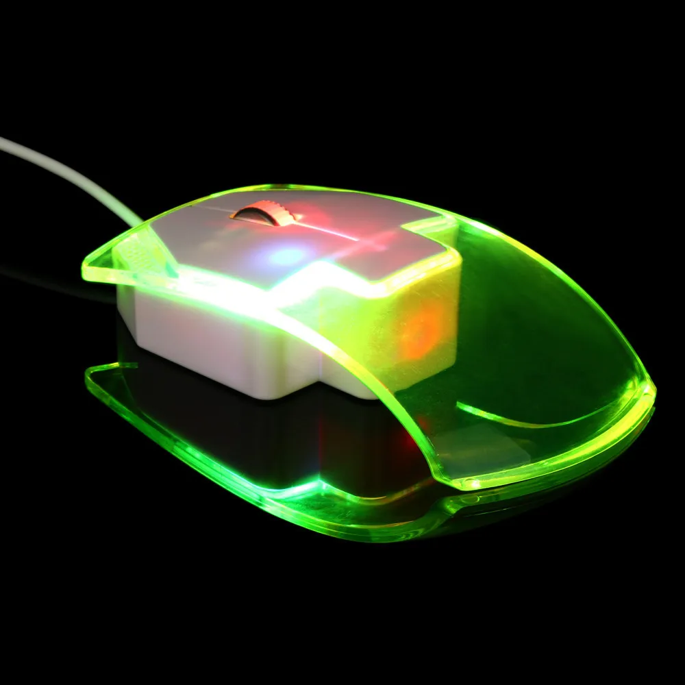 

Wired Mouse Computer Gaming 1600 DPI Optical USB LED Wired Game Mouse Mice For PC Laptop Computer Yellow Pink Color