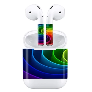 GOOYIYO-для Apple AirPods 1 2 DIY персональная наклейка наушники Проводная зарядная коробка 3M виниловая наклейка цветные аксессуары для кожи - Цвет: A008