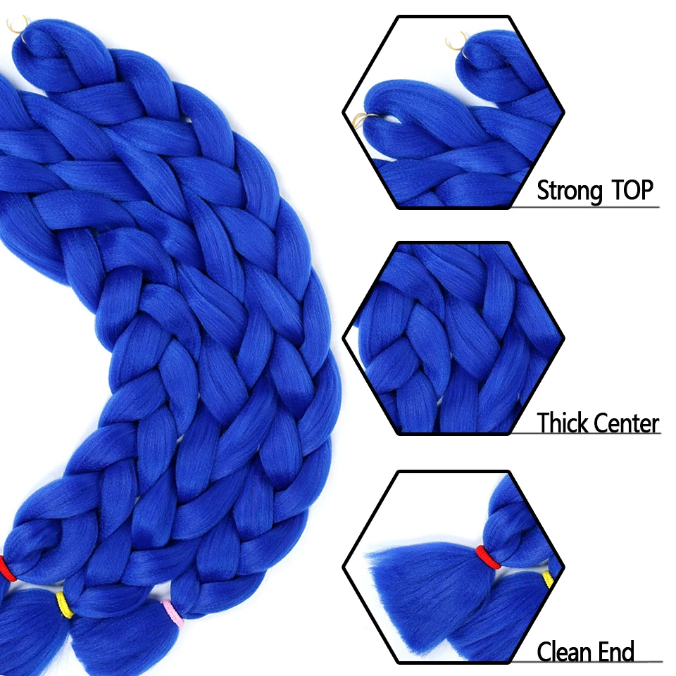 DIFEI 82 дюймов Большие синтетические косы волосы 165 г/упак. волосы розовые синие волосы для заплетания наращивания крючком волосы