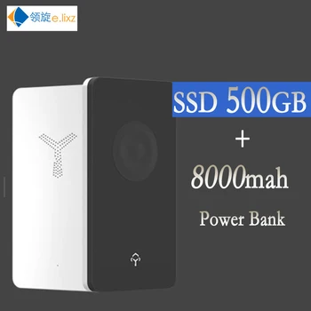 

SSD USB Type-C 3.0 500GB 1TB with 8000mah mobile power bank SSD Hard Drive Disk Disc Solid State 2.5 " External hard SSD 256GB