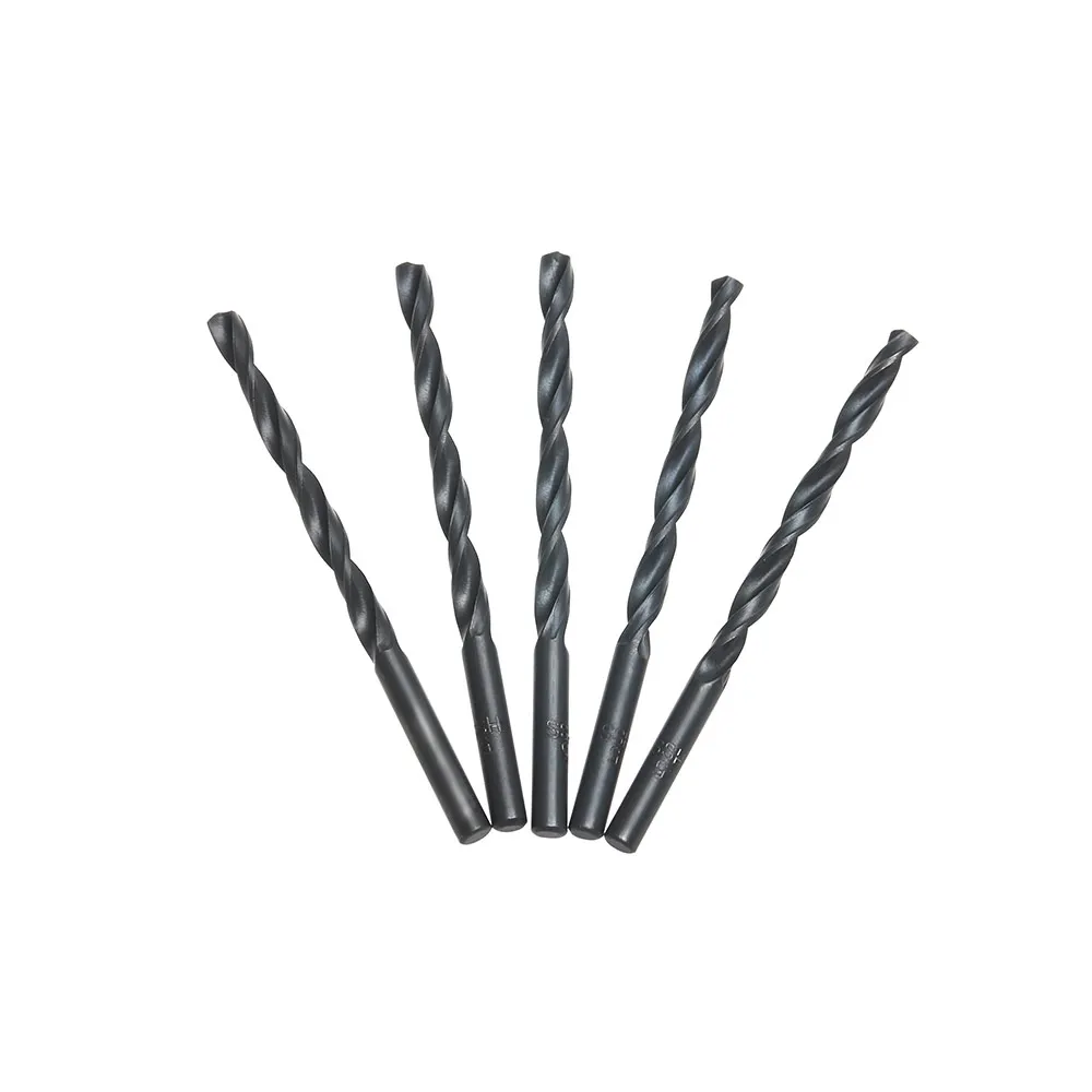

5Pcs Steel Material Manual Black Coated Woodworking Drills Bit 2 3 4 5 6mm Hss Drill Bit Set Carbon DIY Wood Metal Drilling