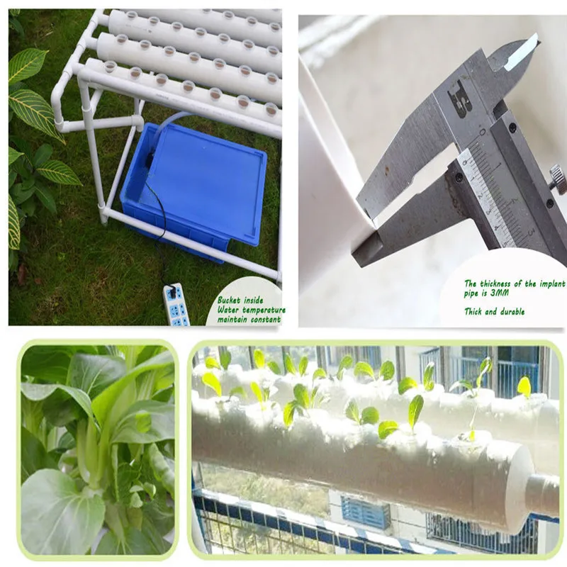 72 сайт гидропонная система горшок для рассады горшок для помещений садовый набор для выращивания овощей цветок водное растение Soilless рассады стенд