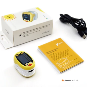 

Wholesale 20pcs/lot Cute Pediatric Oximeter SpO2 Blood Oxygen Saturation Neonatal children kids Rechargeable Oximetro De Dedo