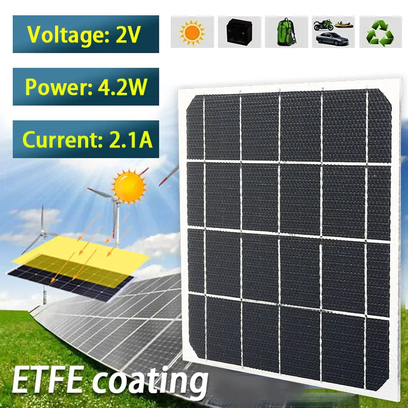 Солнечная панель Экологическая Солнечная энергия 170*170 мм зарядное устройство для телефона 4,2 Вт 2 в питание Солнечная зарядка оборудование