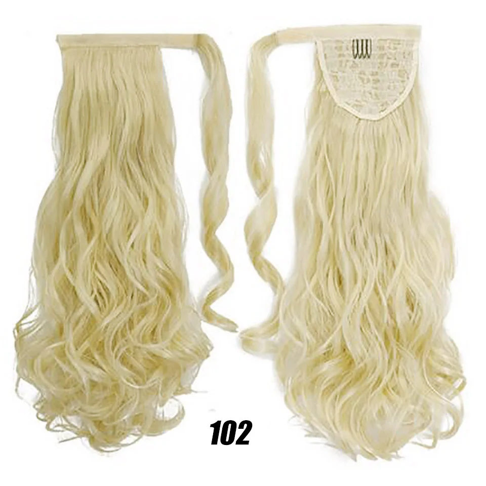 MSTN 24 Inches Long Synthetic Straight Ponytails for Women Natural Clip In Ponytail Hair Extension Hairpieces Blonde Fake Hair MSTN 24 Inches Long Synthetic Straight Ponytails for Women Natural Clip In Ponytail Hair Extension Hairpieces Blonde Fake Hair