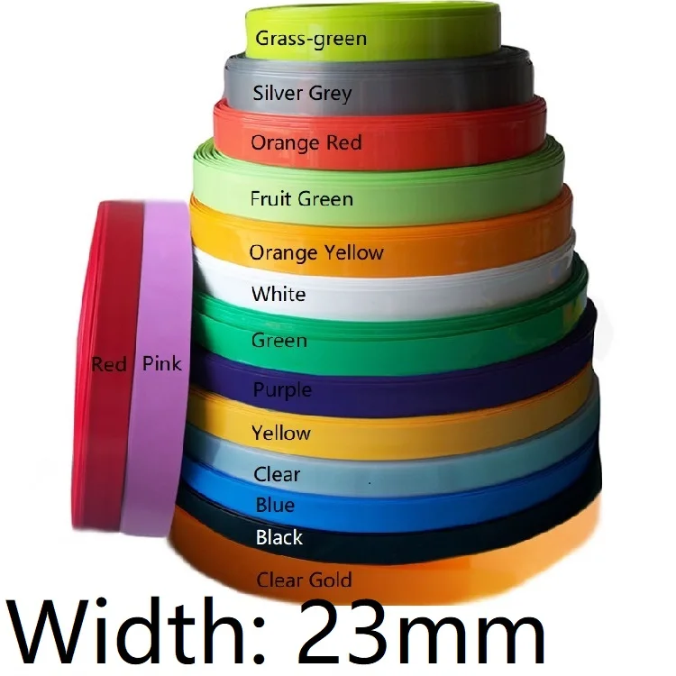

Width 23mm (Diameter 14.5mm) Lipo Battery Wrap PVC Heat Shrink Tubing Insulated Case Sleeve Protection Cover Flat Pack Colorful