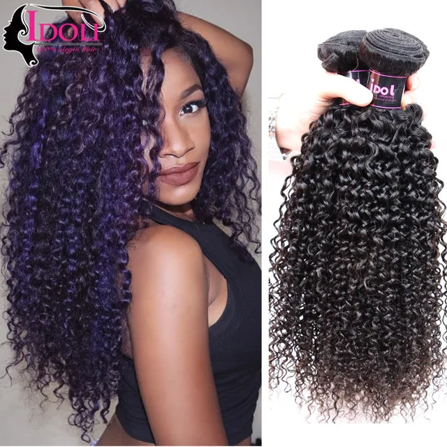 Bohemian Curl Hair 3 Bundles Deals Short Curly Weave Human Hair Kinky