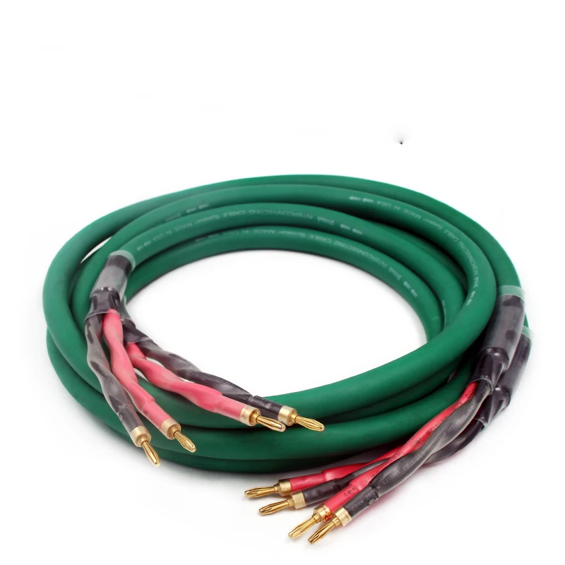 

Free shipping Pure Copper Audiophile Speaker cable hifi loudspeaker cable