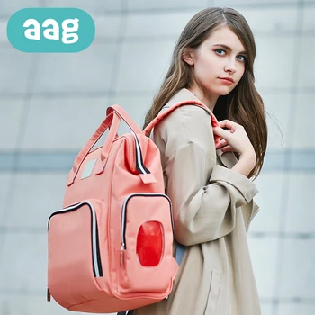 

AAG Fashion Mummy Maternity Nappy Bag Waterproof Large Capacity Baby Care Bag Travel Backpack Design Nursing Bag Diaper Bag 40