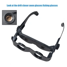 Портативные увеличительные очки пластиковые линзы Лупа-бинокль телескоп для часов футбольный матч уличный для прогулок и рыбалки
