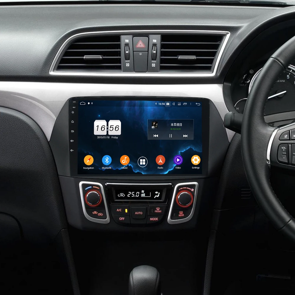 Flash Deal Owtosin 9" Car Radio Video Player Navigation GPS Android 9.0 For Suzuki CIAZ 2013 2014 2015 2016 2017 Car 4GB RAM 32GB ROM 1