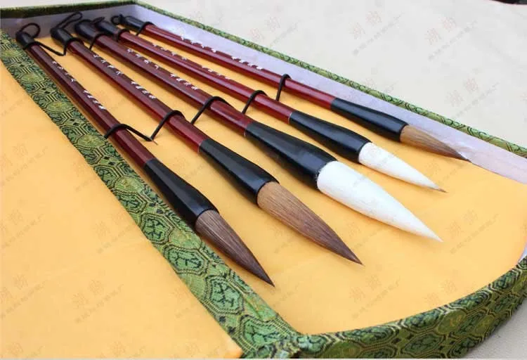 AA китайской каллиграфии Pen Set высокого качества чисто шерстяные куница щетки для волос Lian кисть