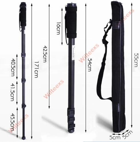  WILTEEXS Tripod Monopod WT1003 Camera Tripod Lightweight 67