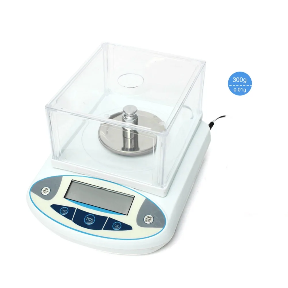 

300g/0.01g Analytical Balance Digital Scales Precision Weight Scale Balance Scientific Lab Accuracy Jewelry Kitchen Postal