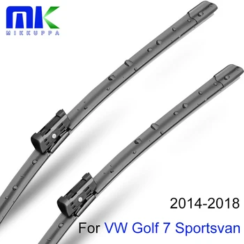 

Mikkuppa Front And Rear Wiper Arm And Blades For VW Golf MK7 Sportsvan 2014-2018 Windscreen Natural Rubber Car Auto Accessories