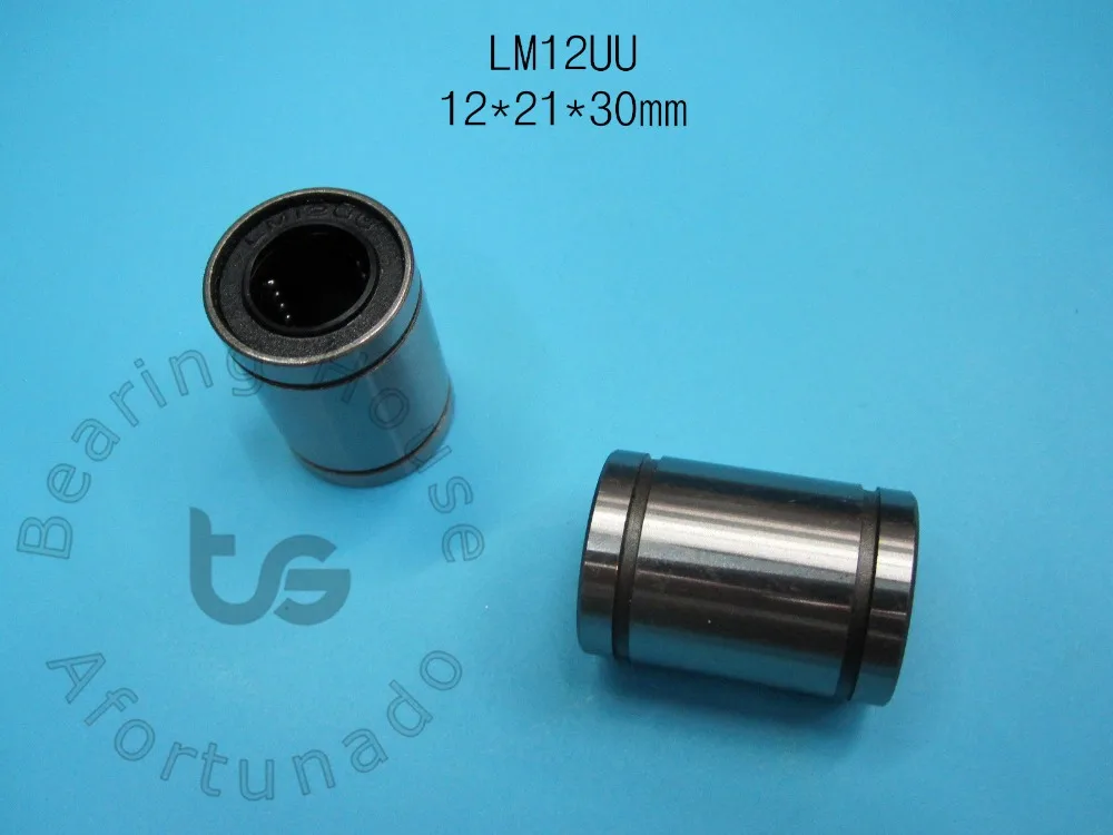 

LM12UU подшипник 12x21x30 мм 10 шт./лот LM12UU 12 мм 12 мм Линейный шарикоподшипник втулка