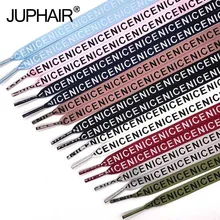 8 Pairs Girl Women Fashion Casual NICE Printing Colorful Fantastic Flat Silk Laces Ribbon Shoelaces Up Sneaker Sport Shoes Laces