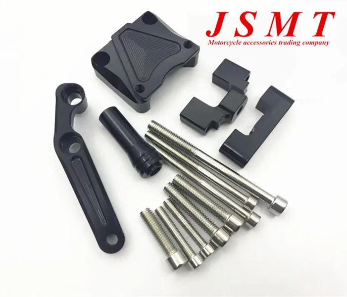 Shiwaki Universal CNC Motorcycle Steering Damper Estabilizador Soporte De Montaje