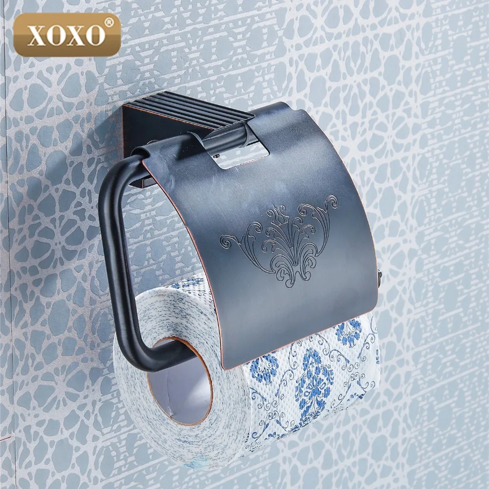 XOXOToiletPaperHolderRollHolderTissueHolderSolidBrassAntique