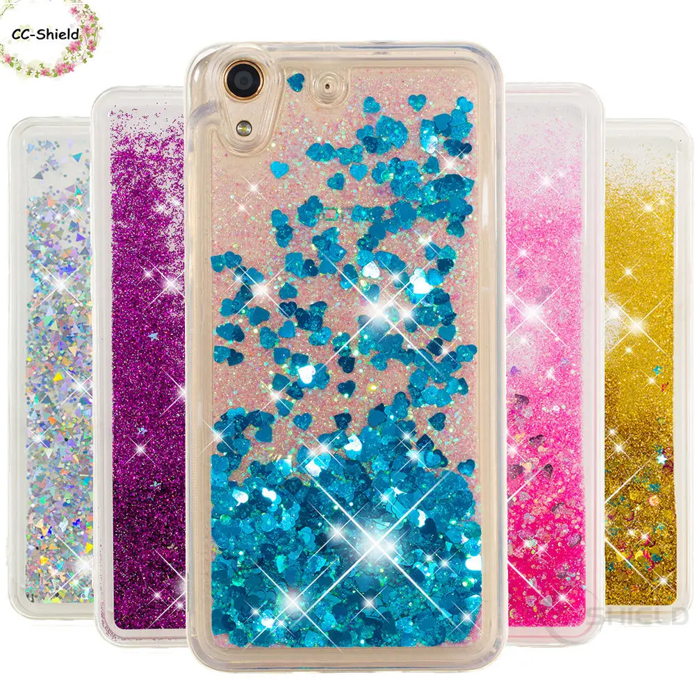 

Quicksand Phone Case for Huawei Y6 II Y6ii CAM-L03 Dynamic Liquid Love Heart Soft TPU Back Cover CAM-L32 CAM-L21 CAM-L23 Case