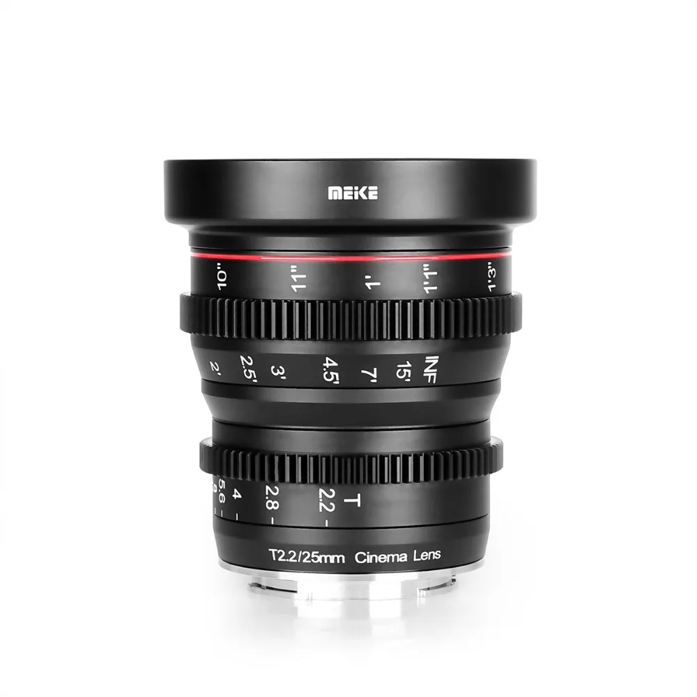 US $399.99 Meike 25mm T22 Manual Focus Portrait Cine Lens For Sony EMount For Fuji XMount A6300 A6500 A9 A7RIII A7III A7 A6000 XT2 XA1
