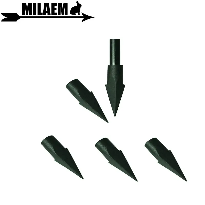 12pcs Archery Broadhead Target Arrow Head Rubber Blunt Target Point Arrowhead Field Tip For