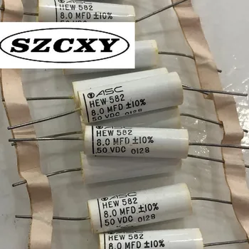 

100% Home furnishings 50v8uF 8UF 50V 8.0UF New axial film capacitance