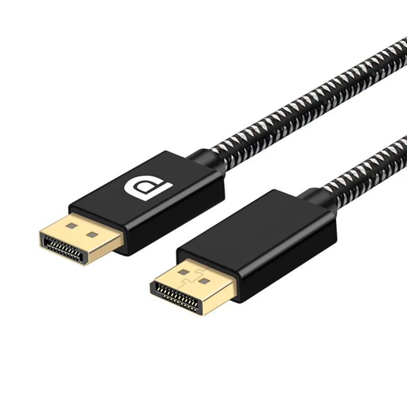 DP to DP Cable Displayport male to male cable with braid 4k*2k 144Hz 2m