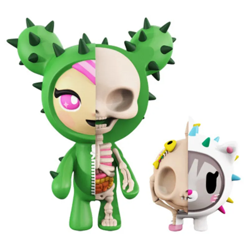 

OriginalFake 4D XXRAY Master Cactus Mighty Jaxx Jason Freeny Dissection Cartoon Plastic Action Figure Model Toy X1569