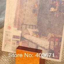 Милый Винтажный деревянный держатель для карт/зажим для заметок/розничная торговля