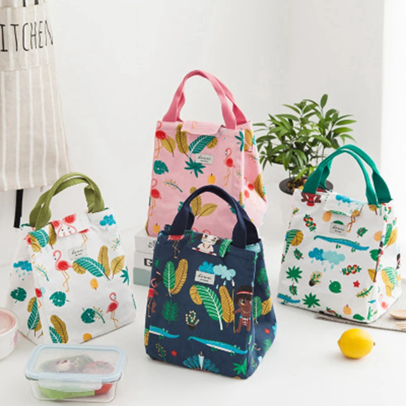 

Cute Animals Lunch Bag Portable Insulated Waterproof Cooler Bags Thermal Food Picnic Lunch Bags Women Kids Lunch Box Bag Tote